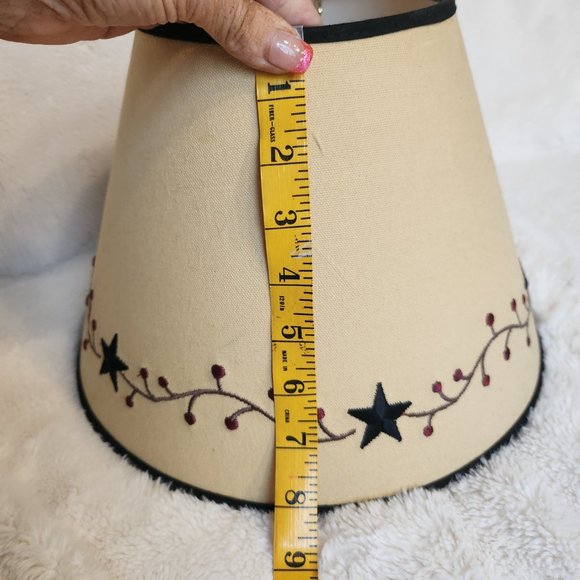 Enchanting Starr and Vine Primitive Lamp shade - Picture 3 of 4